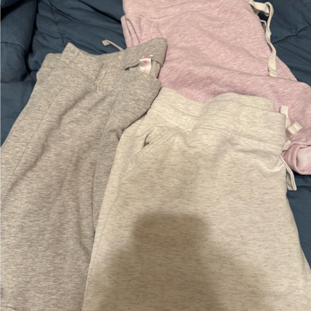 Bundle of 3 Drawstring Women’s Shorts - Gray and Light Pink - Picture 3 of 3